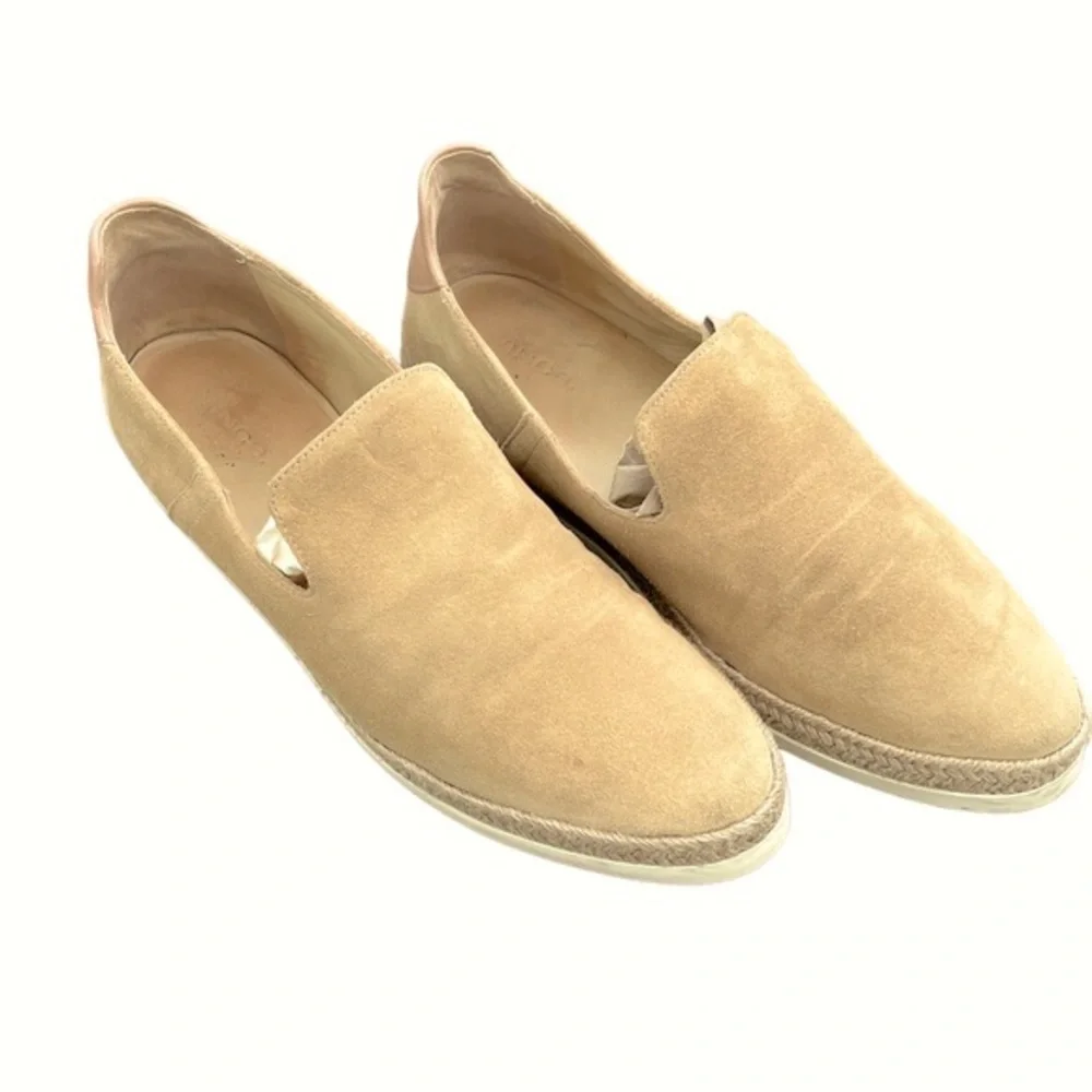 Vince Women’s Neutral Camel Suede Slip-on Espadrille Sneakers size 9.5 - Picture 3 of 10